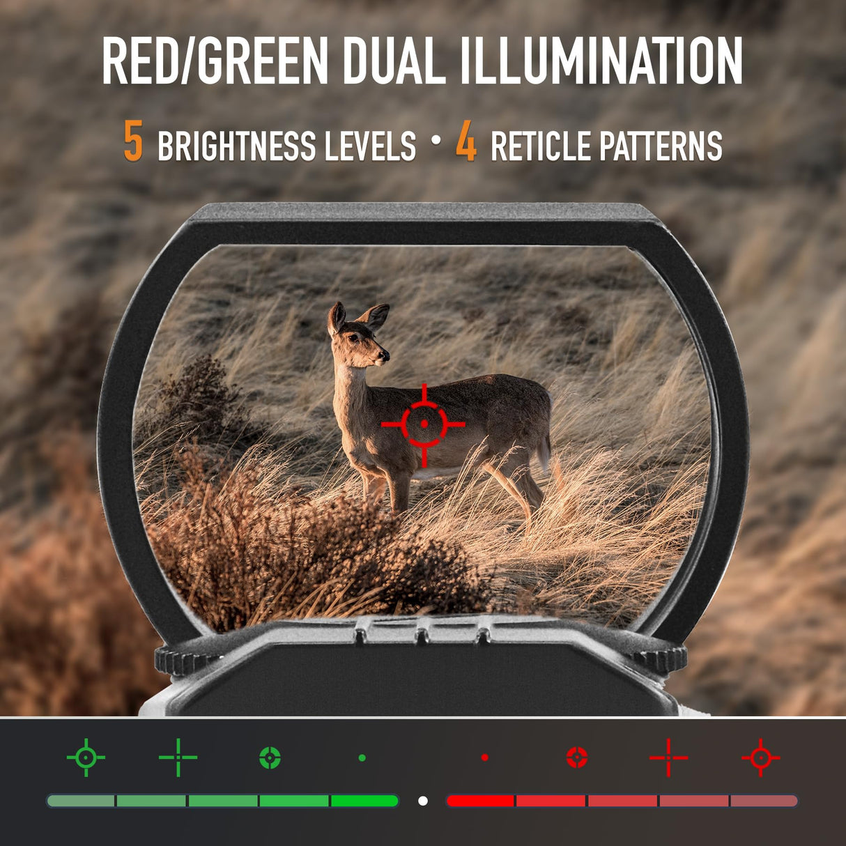 Pinty Red Dot Sight with Integrated Green Laser Sight, Laser Class IIIA, Laser Output Less Than 5mW Pinty