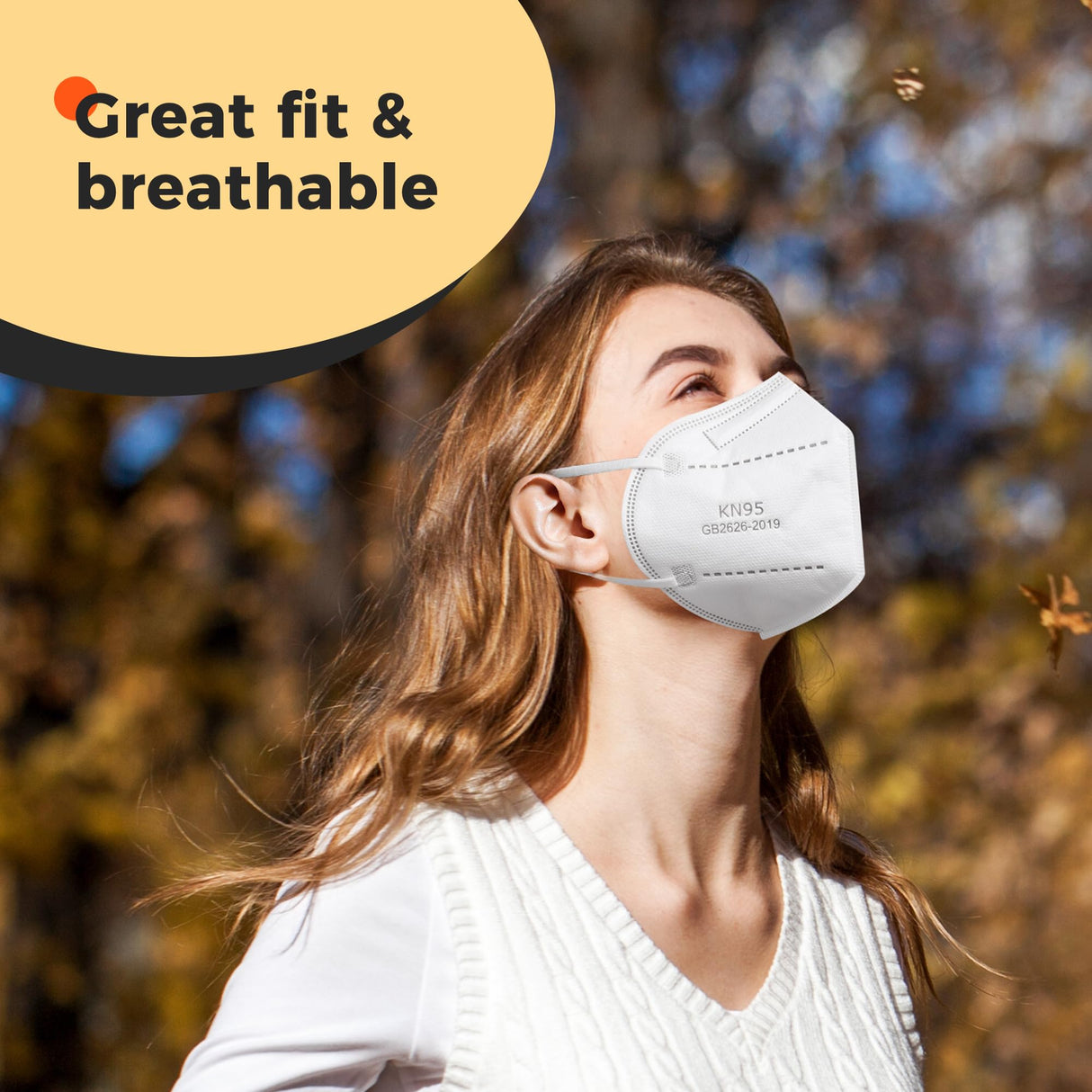 KN95 Face Mask Disposable Adults - 100 Pack Adjustable KN95 Mask 5 Layer Protection Breathable Comfortable Respirator Women Men KN95 Face Mask FACEMOON