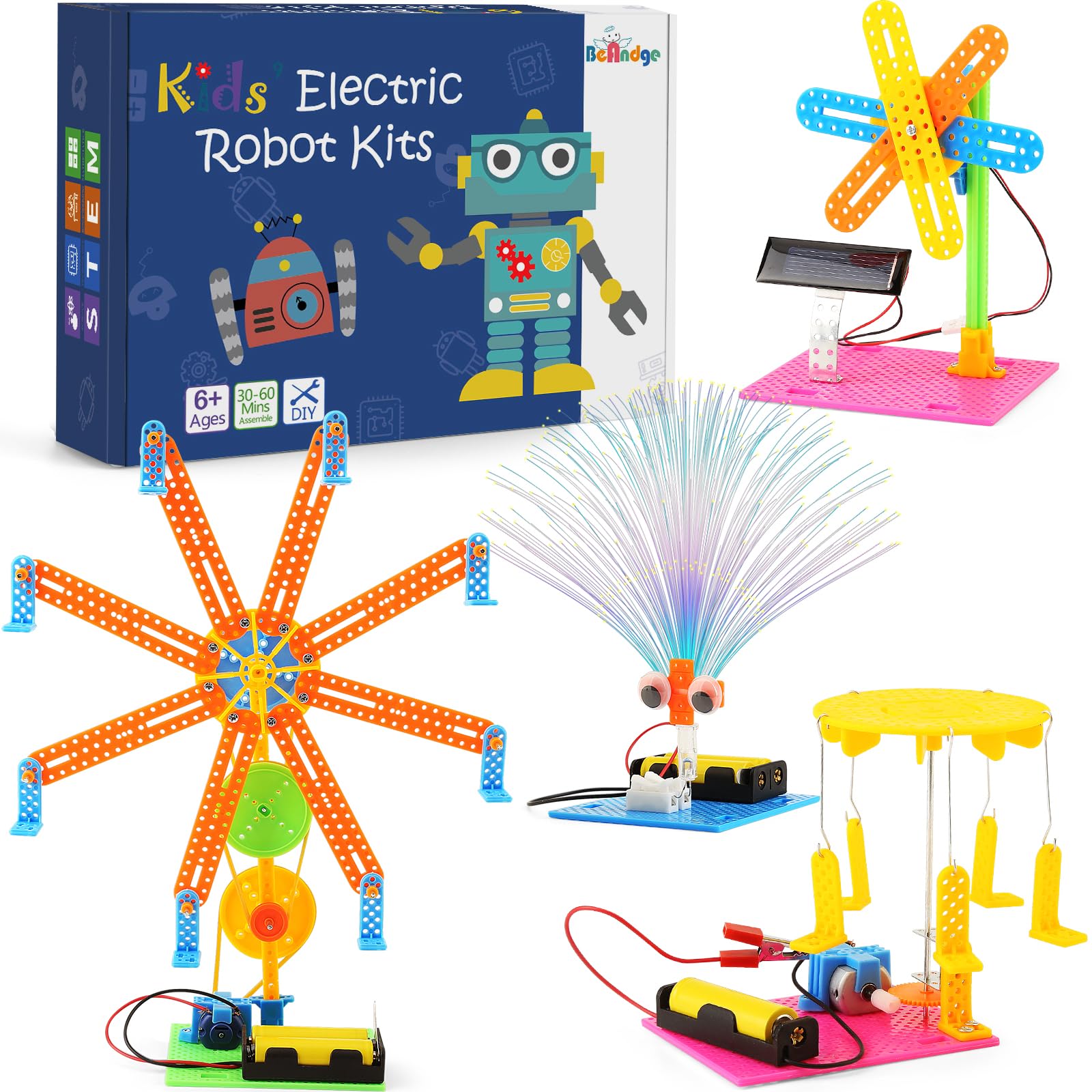 STEM Kit for Girls, Kids Crafts 8-12 Boys, Science Projects Activities  Electronic Building Kits 6-8, 4-in-1 Craft Sets for Girl Engineering Toys,  DIY