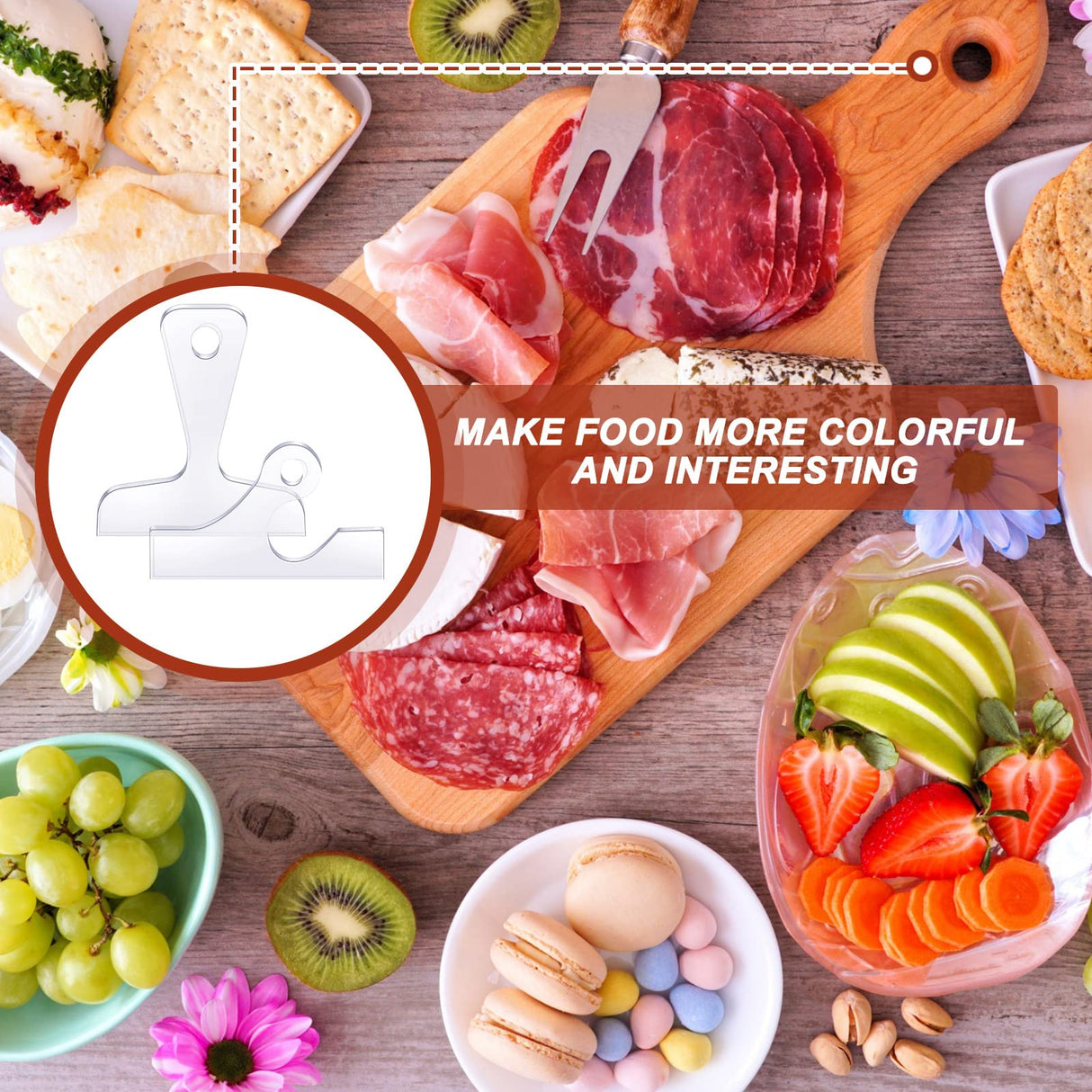 5 Pcs Acrylic Charcuterie Board Handle Template Clear Cutting Board Router Template Angled Curvy Triangle Woodworking Tracing Stencils Laser Cut Nuanchu