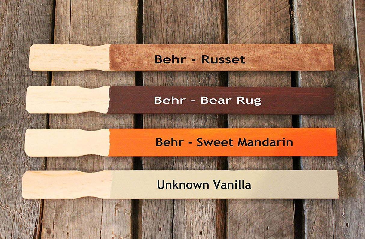 Wooden Paint Stir Sticks - Rewiss 10 Inch Paint Sticks Stirrers for Paddles Resin or Wood Craft Sticks, Garden and Library Markers(Pack of 50) REWISS