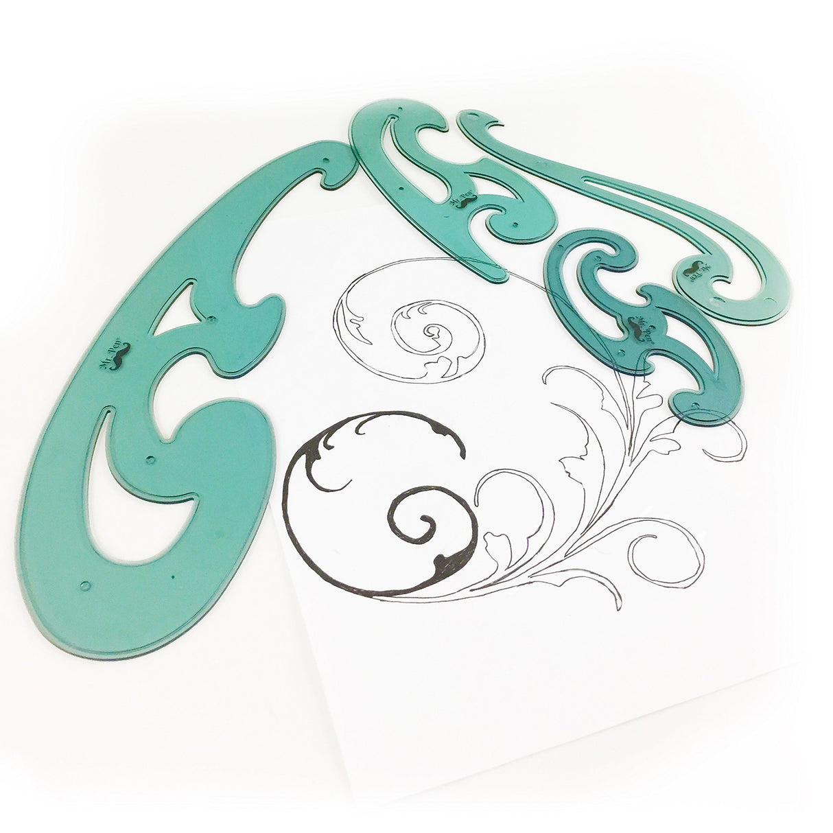 Mr. Pen French Curve and Template Ruler Set, 6 Pieces Mr. Pen