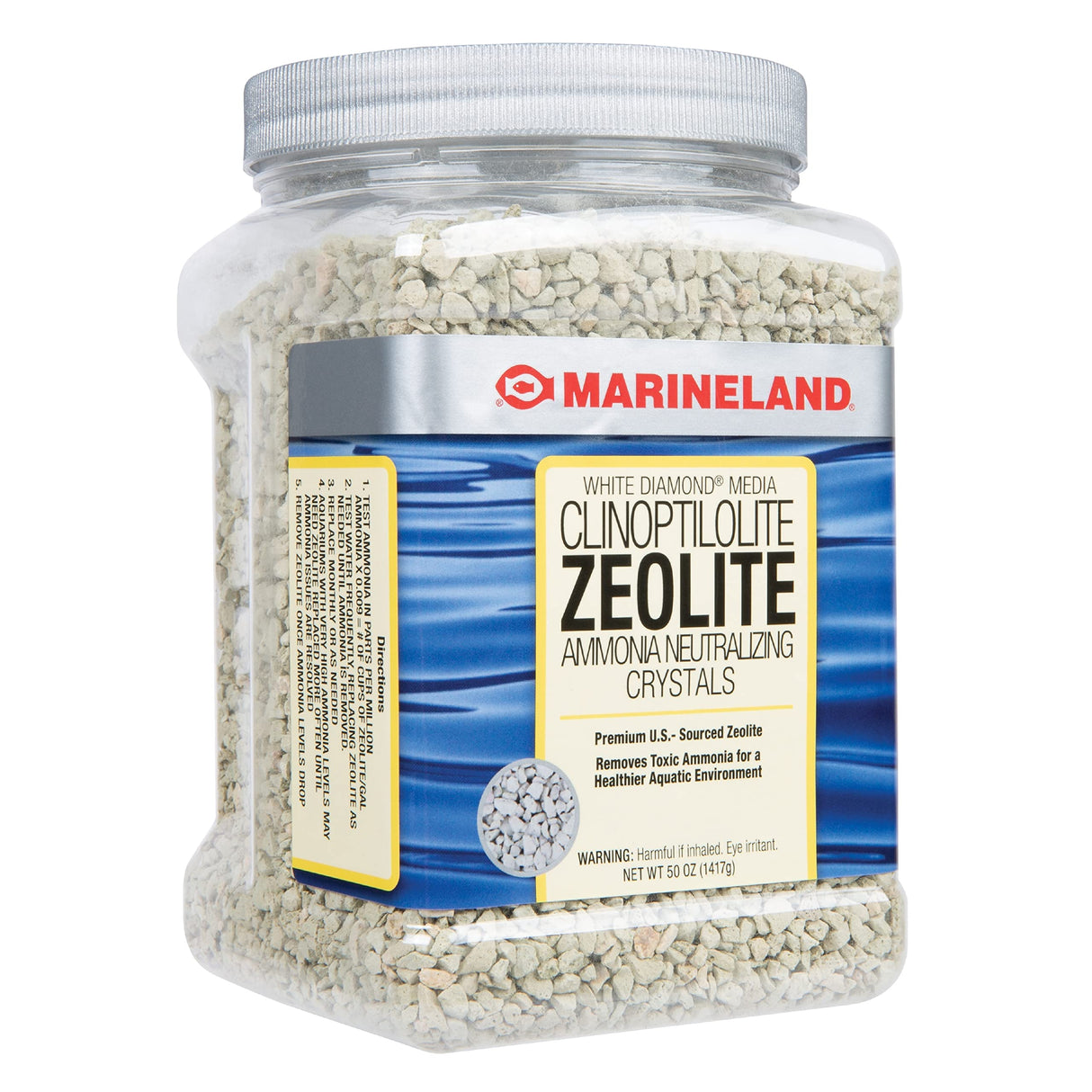 Marineland White Diamond 50 Ounces, Removes Toxic Ammonia, aquarium Filter Media MarineLand