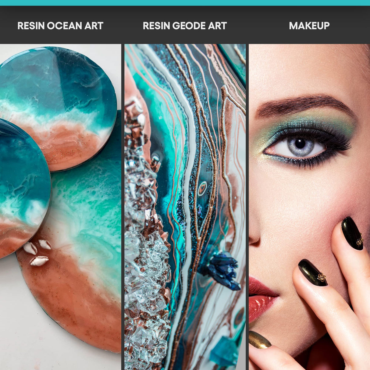 MEYSPRING Mermaid Dust Mica Powder for Epoxy Resin - 50 Grams - Great for Resin Art, Epoxy Resin, and UV Resin - Epoxy Resin Color Pigment MEYSPRING