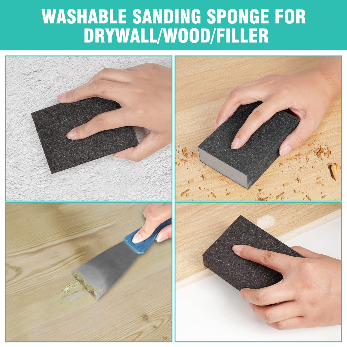 Rhibak Paint Roller Kit, Paint Brushes and 4 Inch Foam Small Paint Roller kit for Professional or Home Owners with All Paints and Stains for Rhibak