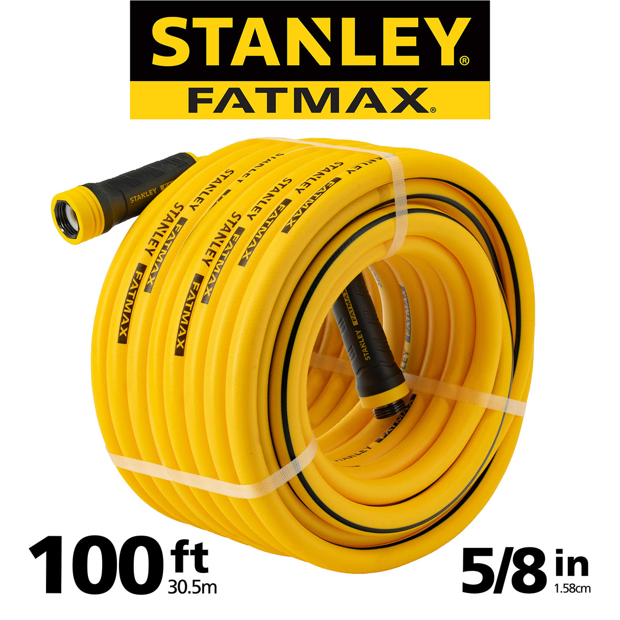 Stanley Garden BDS6652 Stanley Fatmax 5/8 x 100 Garden Hose, 100-ft, Yellow Stanley Garden