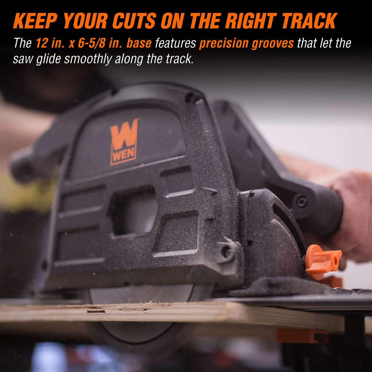 WEN CT1065 10-Amp 6.5-Inch Plunge Cut Sidewinder Circular Track Saw,Black WEN