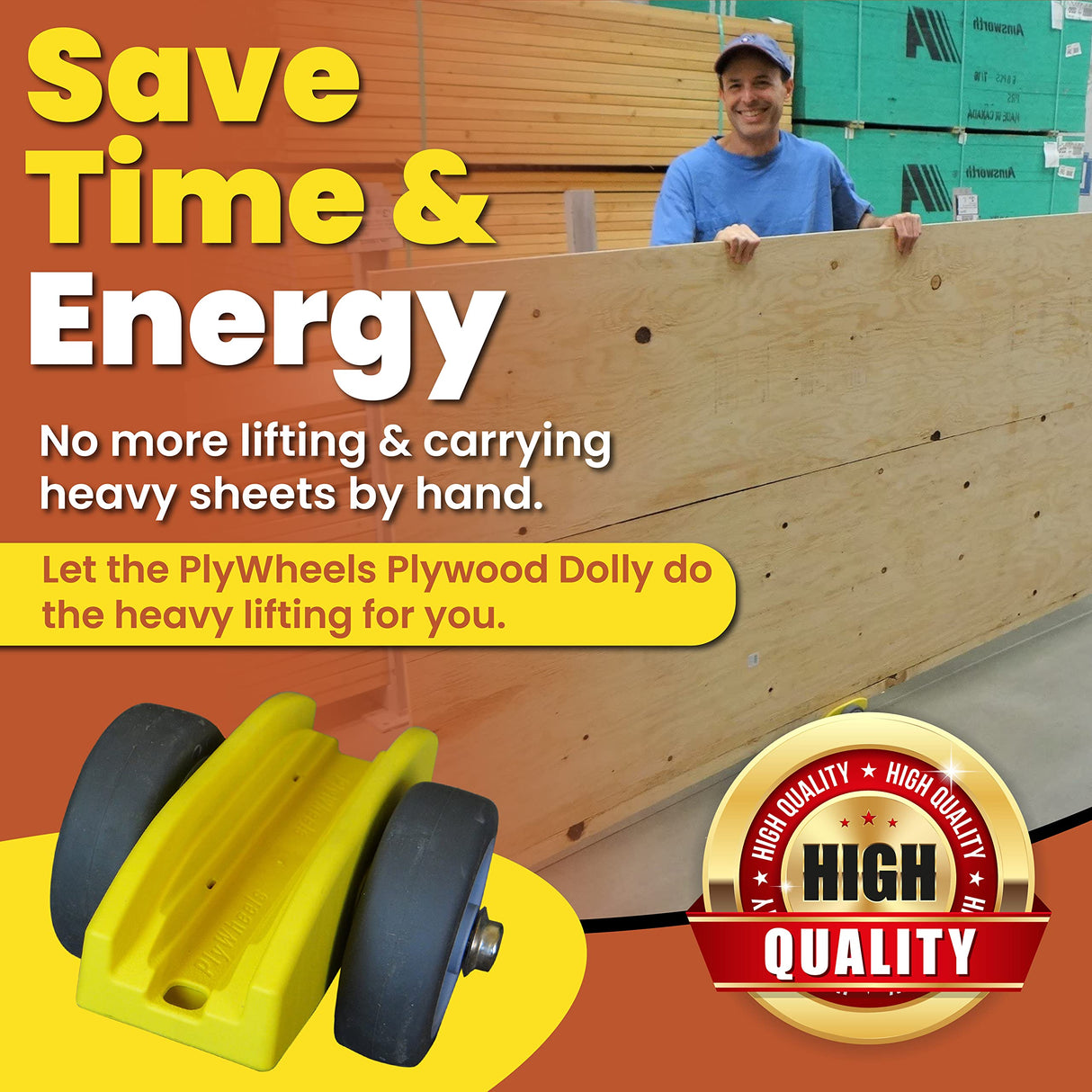 PlyWheels Plywood Dolly and Drywall Dolly PlyWheels