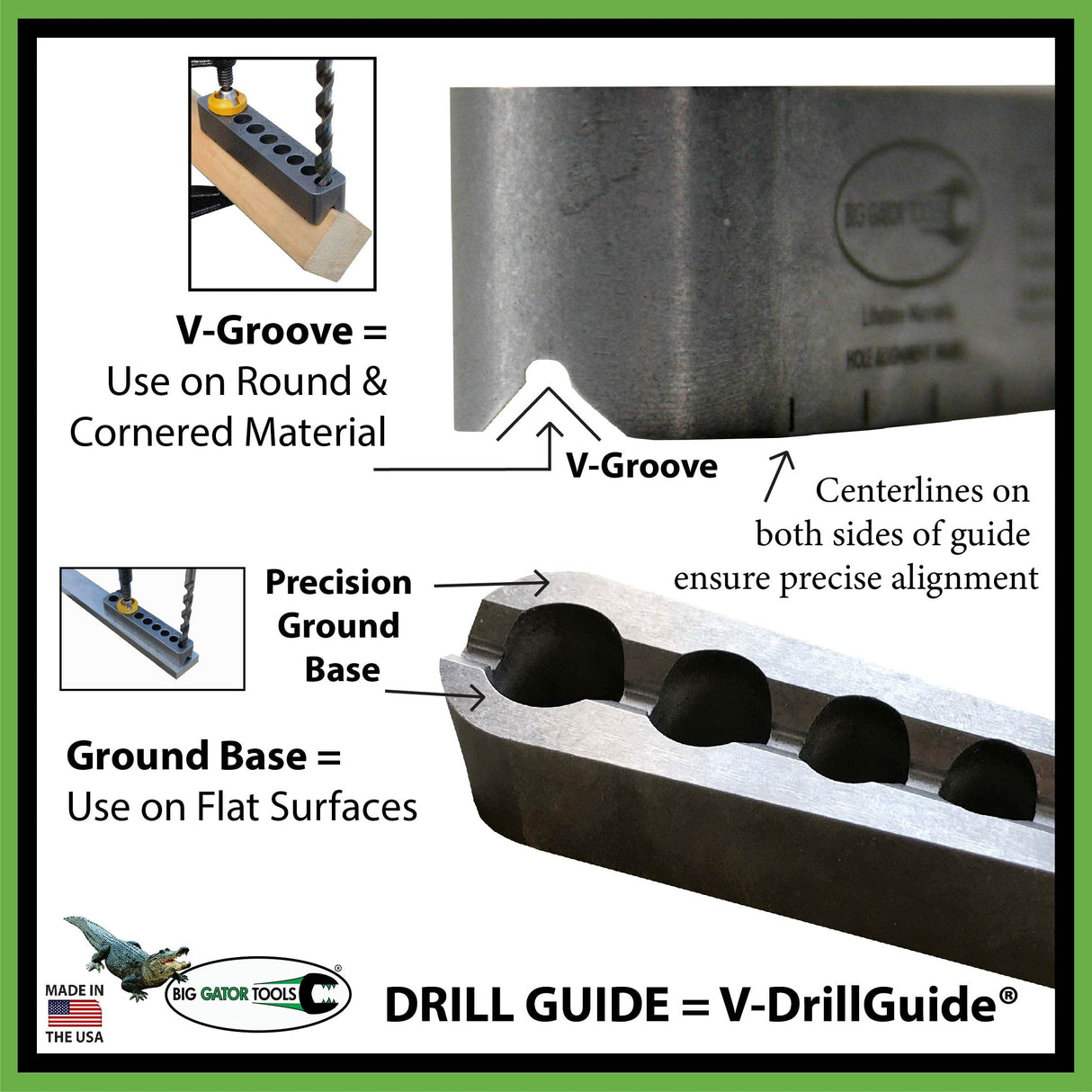 Big Gator Tools SDGMINI Mini V-DrillGuide® Big Gator Tools