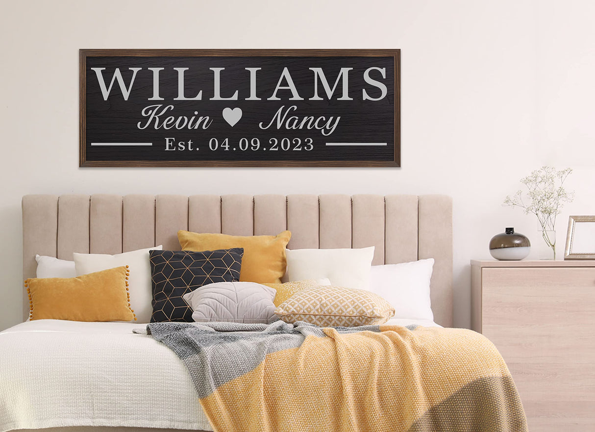 Last Name Signs for Home Personalized Bridal Shower Gift Personalized Wedding Gift Personalized Engagement Gifts Wood Wedding Sign Personalized YCHARTSIGN