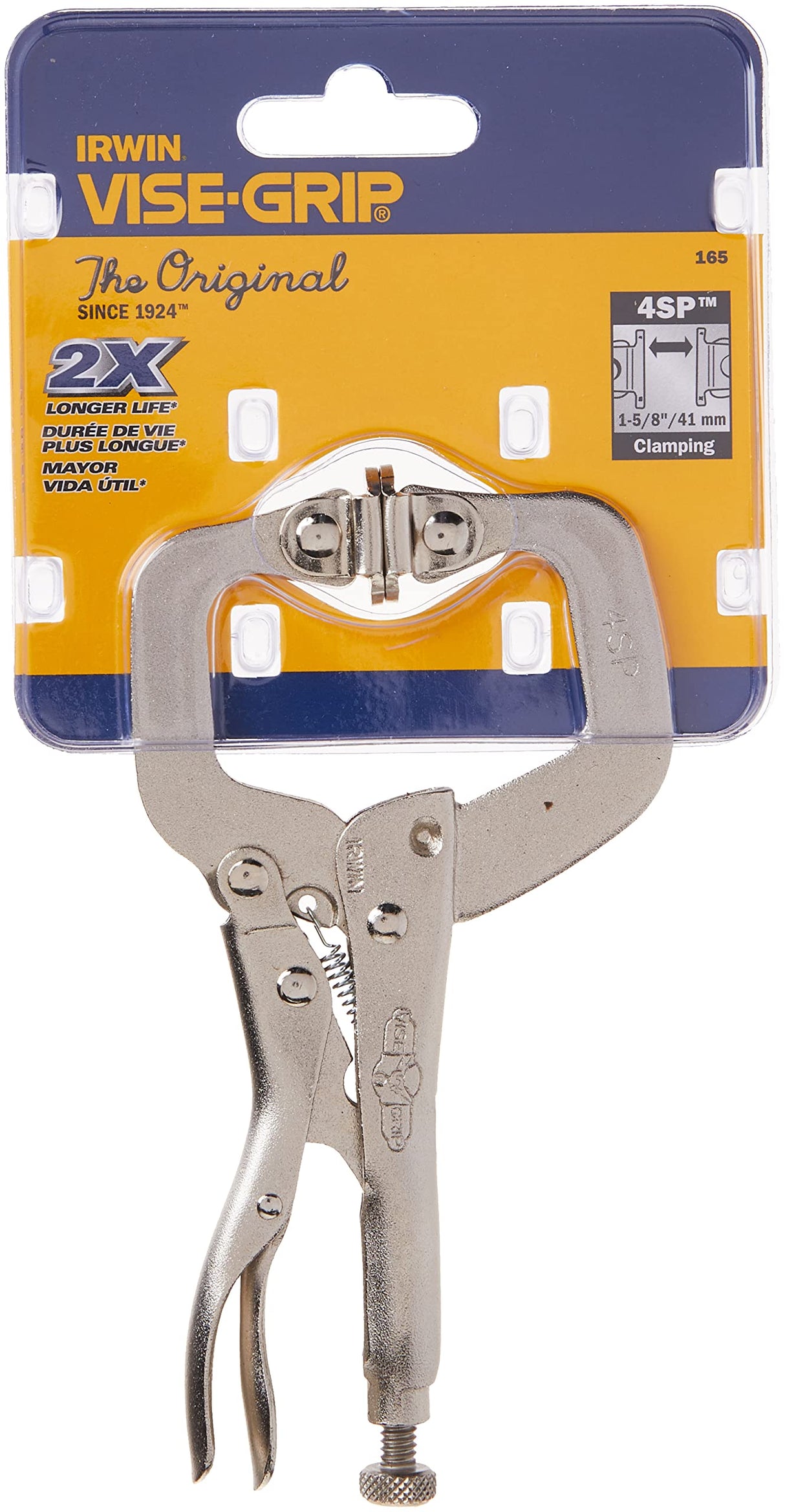 IRWIN VISE-GRIP C Clamp, Locking with Swivel Pads, 4-inch (165) IRWIN