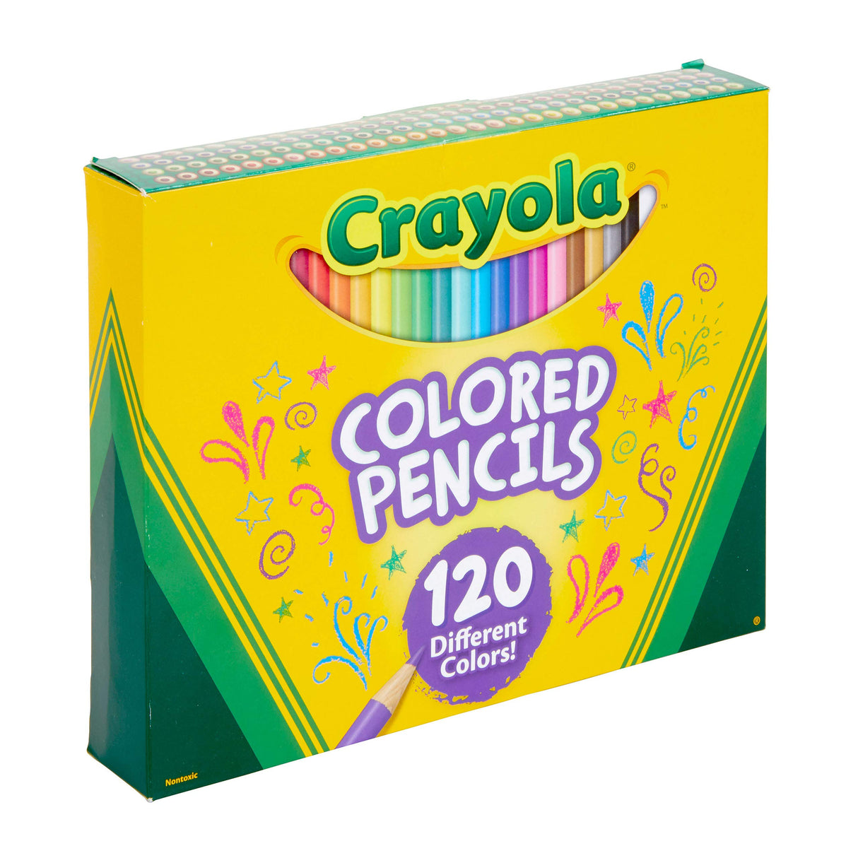 Crayola Colored Pencils Set (120ct), Coloring Book Pencils, Holiday Gifts for Kids, Bulk Colored Pencil Kit, Art Supplies, Ages 3+ Crayola
