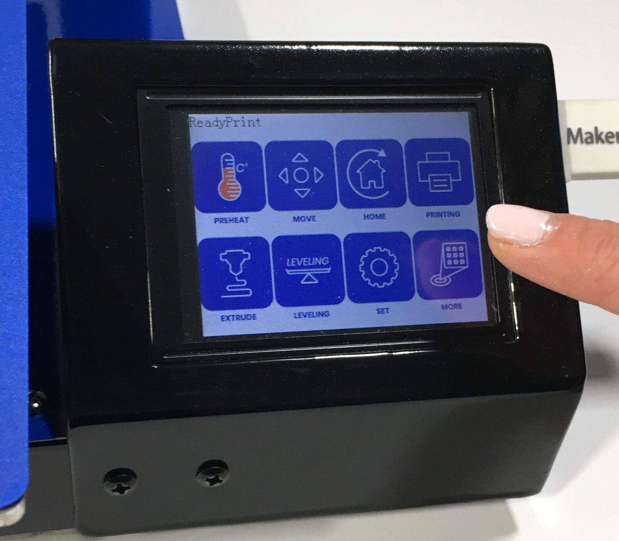 Maker Made 3D Printer 300 - All Metal Frame with Intuitive Touchscreen Interface and Magnetic Build Mat Maker Made