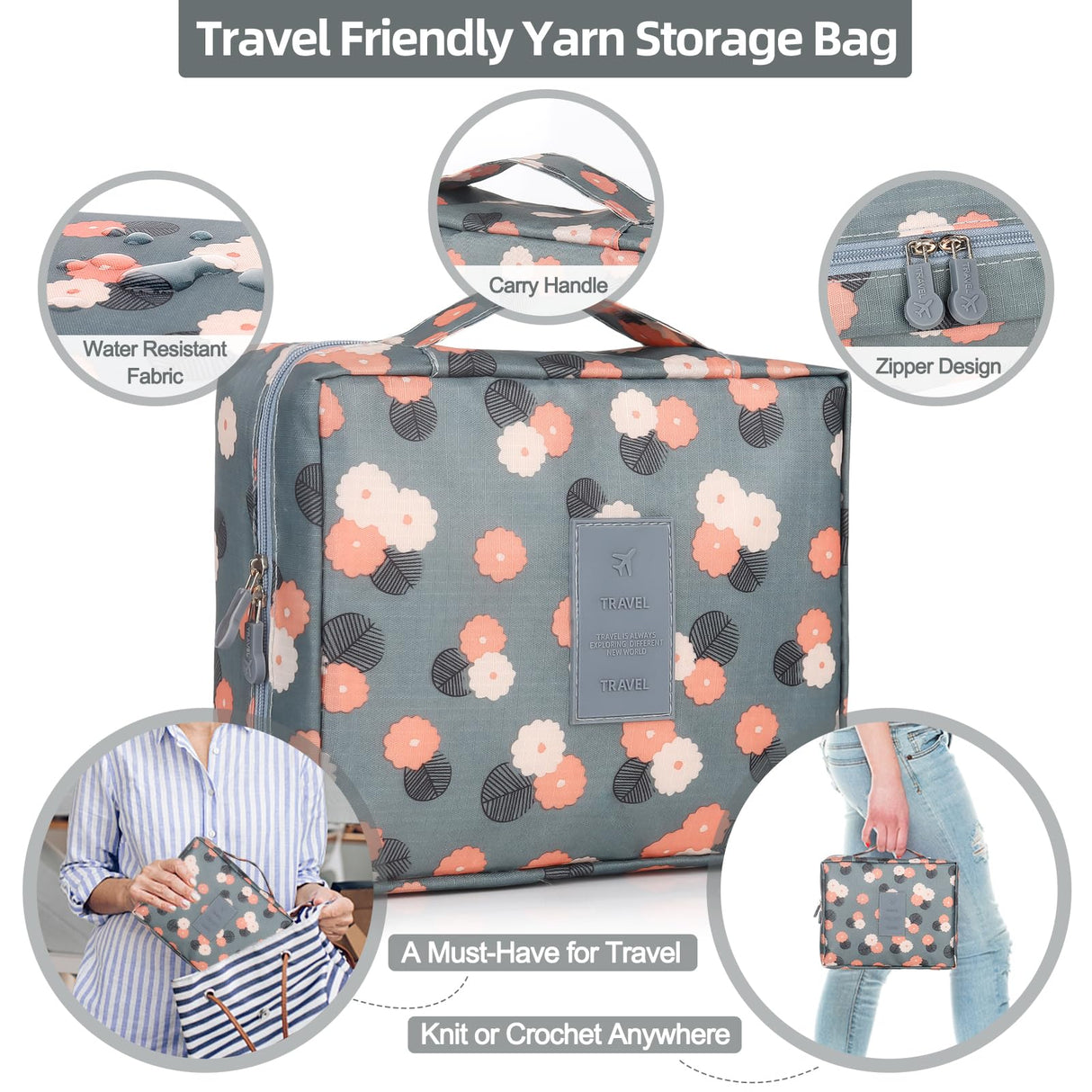 Katech Beginner Yarn for Crocheting and Knitting-Crochet Yarn Kit for Beginners-Includes 382 Yards Cotton Yarn Balls, Hooks, Accessories, Tutorials, Katech