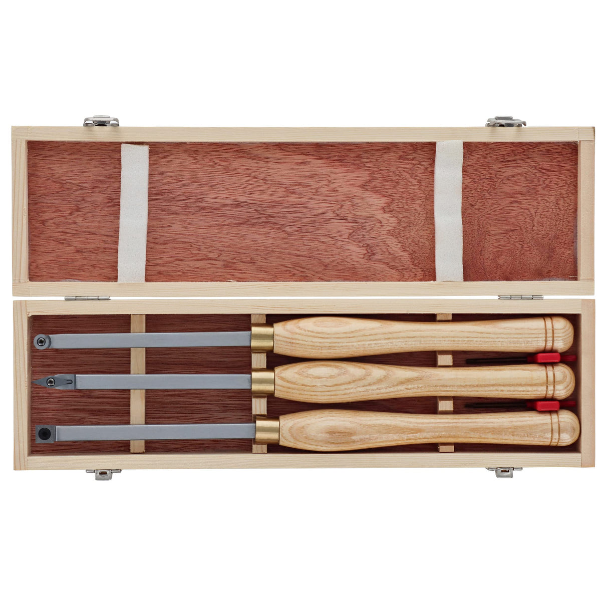 ABN Woodturning Carbide Lathe Tools - 3pc Long Handle Woodworking Texturing Carbide Tip Wood Turning Tools for Lathe ABN