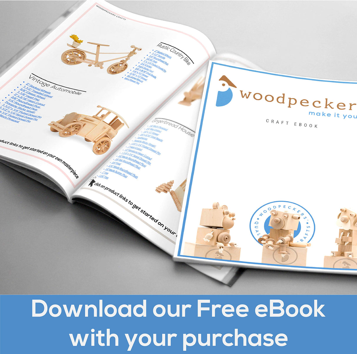 Square Wood Canvas 8 x 8 x 3/4-inch, Pack of 4 Unfinished Wood Frames, Blank Wood Signs for Crafts & Home Decor, by Woodpeckers Woodpeckers