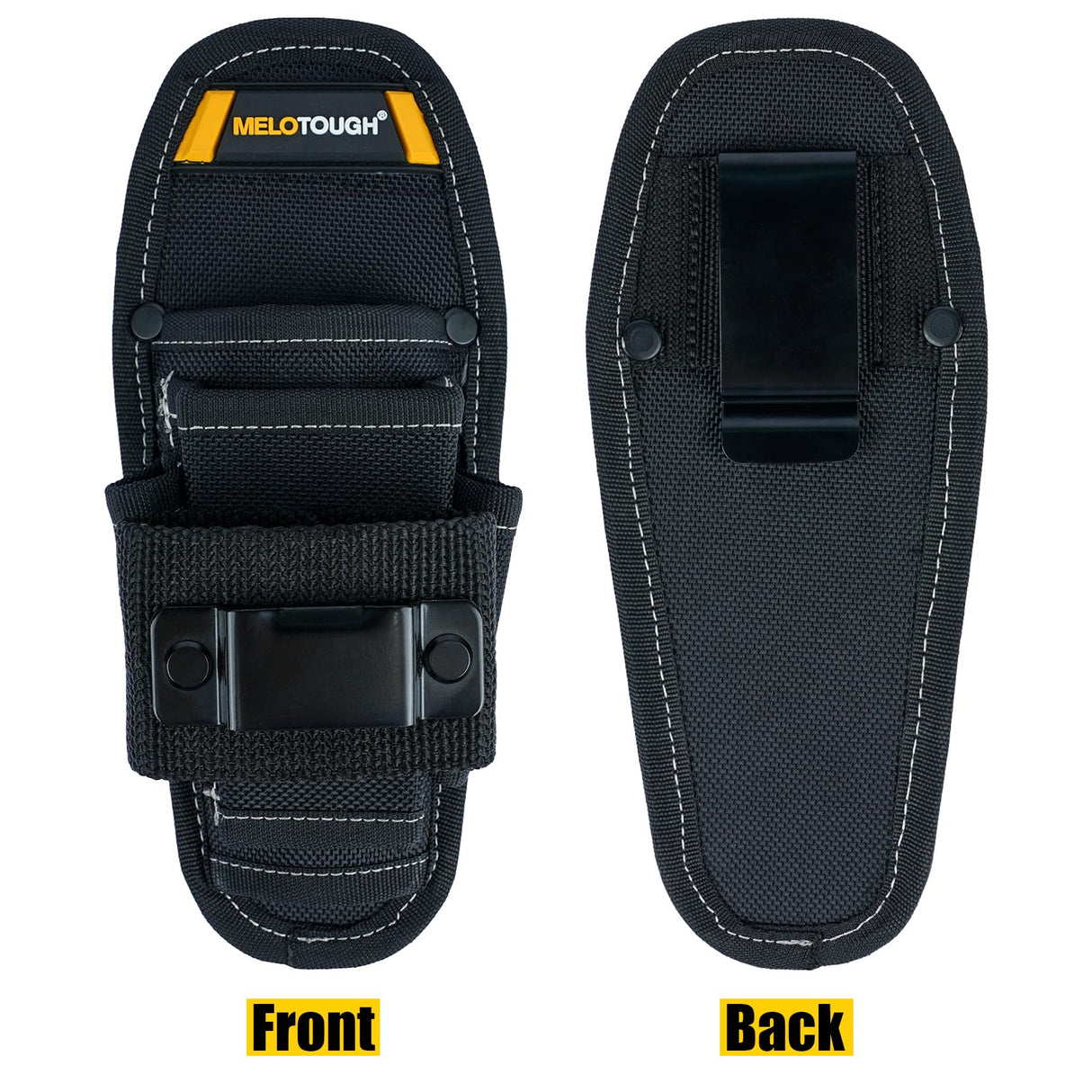 Small Tool Pouch with Belt Clip,Small Tool Holder Pouch, Min Work Organizer Tool Holster and Knife Holder with Hammer Holder MELOTOUGH