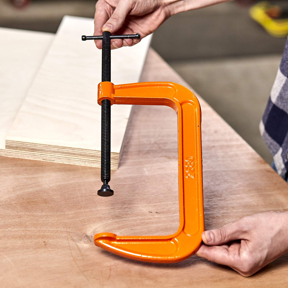 Pony Jorgensen 2680 8-Inch C-Clamp, Orange Pony Jorgensen