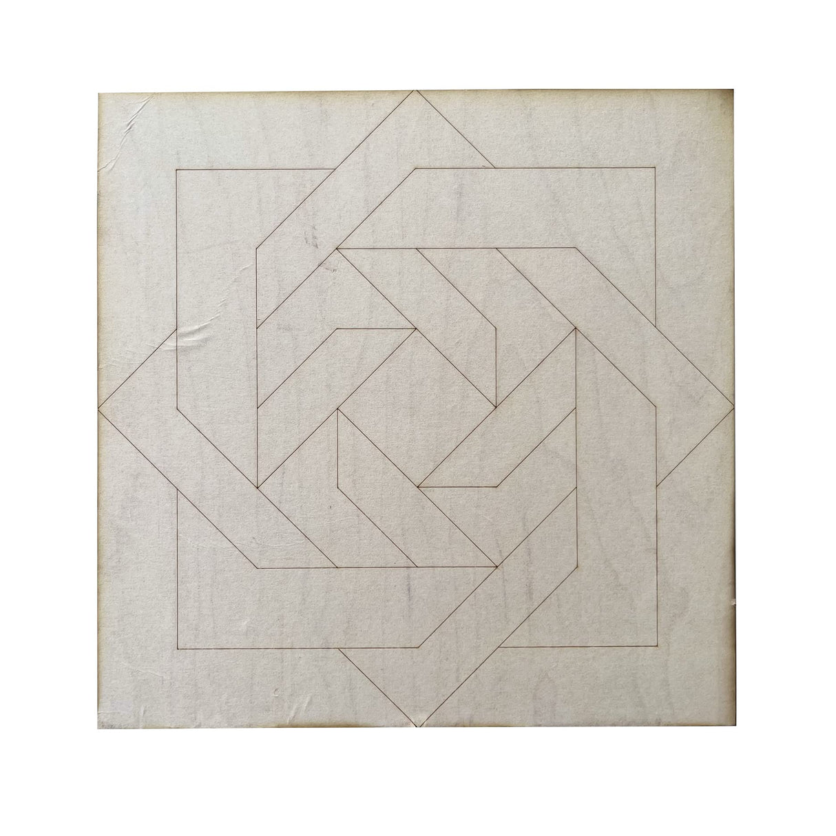 Unfinished Barn Quilt Square Wooden Sign, Country Decor Canvas Quilts Blocks (18 inches, Slip Knot) Generic