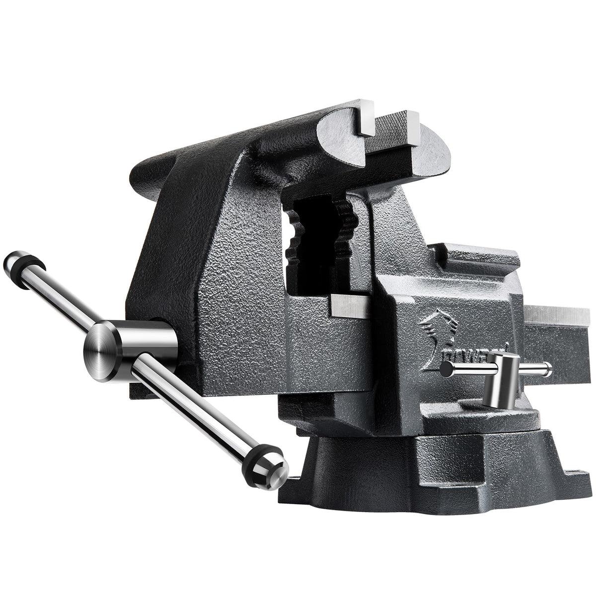 Forward CR60A 6.5-Inch Bench Vise Swivel Base Heavy Duty with Anvil (6 1/2") Gray Forward