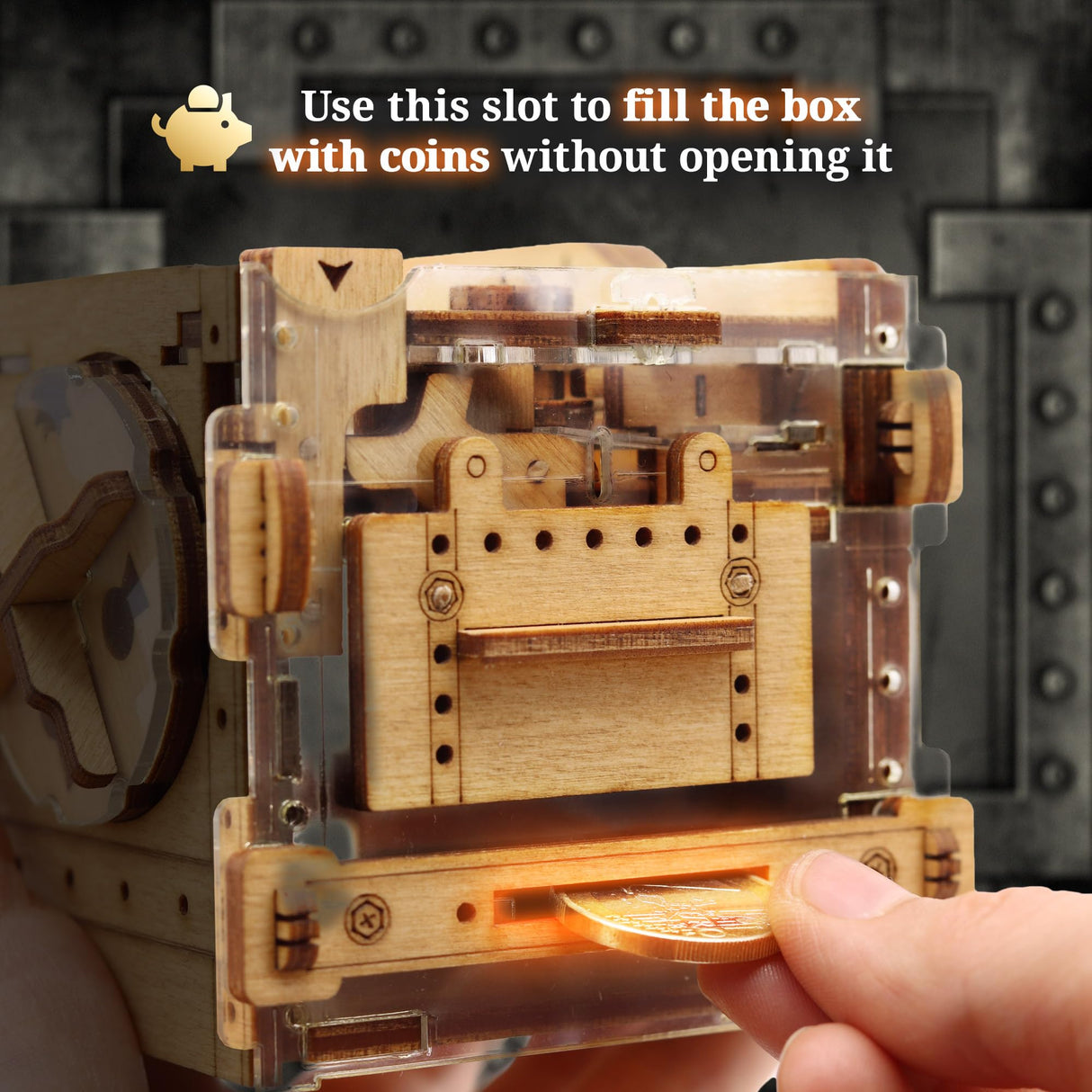 iDventure A-Maze-ing Safe - Marble Run Money Puzzle Box - Tricky Gift Packaging - 3D Puzzle for Adults - Escape Room Game - Brain Teaser - Birthday iDventure