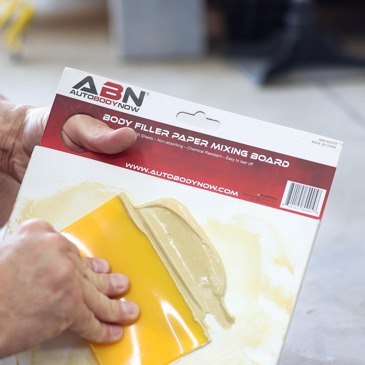 ABN Car Body Filler Spreader 50pc Set - 4in Flexible Plastic Body Filler Applicator Set for Fillers, Putties, and Paint ABN