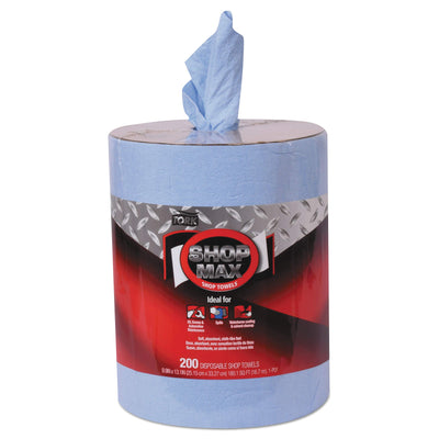 Tork ShopMax Heavy Duty Centerfeed Paper Towel Blue W22, High Absorbency, 450 Sheets, 450338