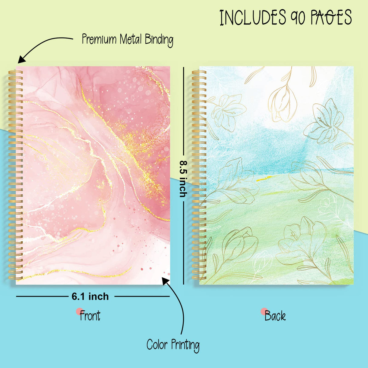 Gifts for Girls Age of 8 9 10 11 12 13 Years Old and Up, DIY Journal Set, Personalized Diary Stuff for Tweens Teens, Decorate Your Planner/Organizer, ABERLLS