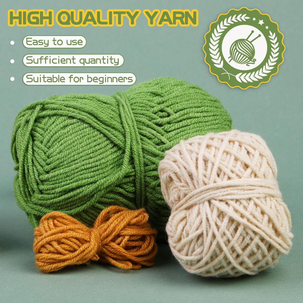 kdafio Crochet Kit for Beginners, 2PC Hanging Potted Plants Crochet Starter Kit with Step-by-Step Instructions and Video Tutorials Complete Crochet kdafio