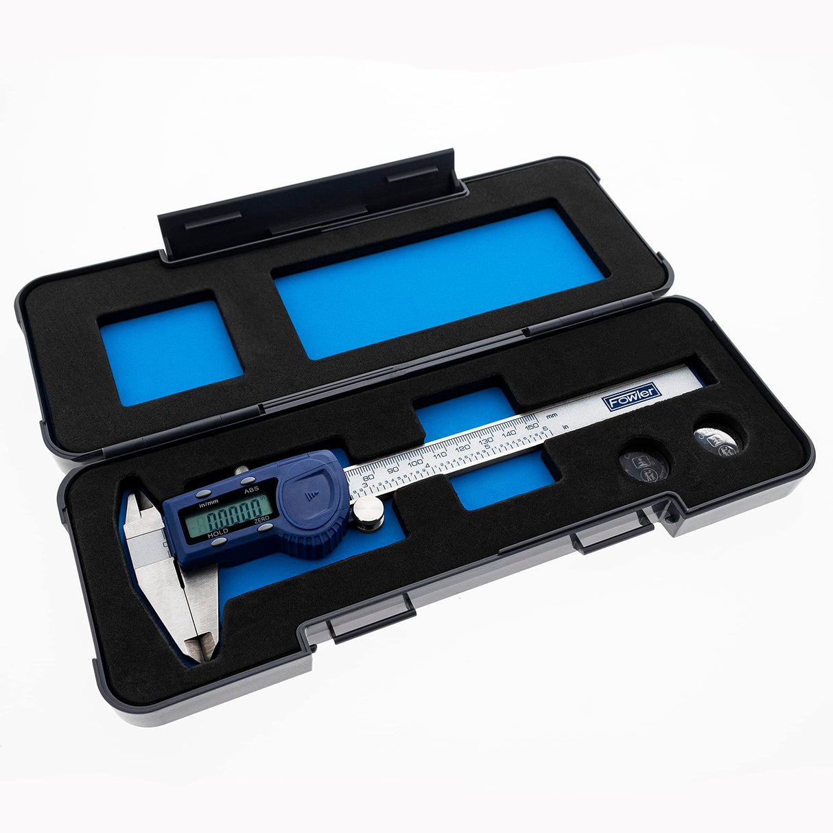 Fowler 54-101-150-2, Xtra-Value Cal Digital Caliper With 0-6"/150MM Measuring Range,Blue Fowler