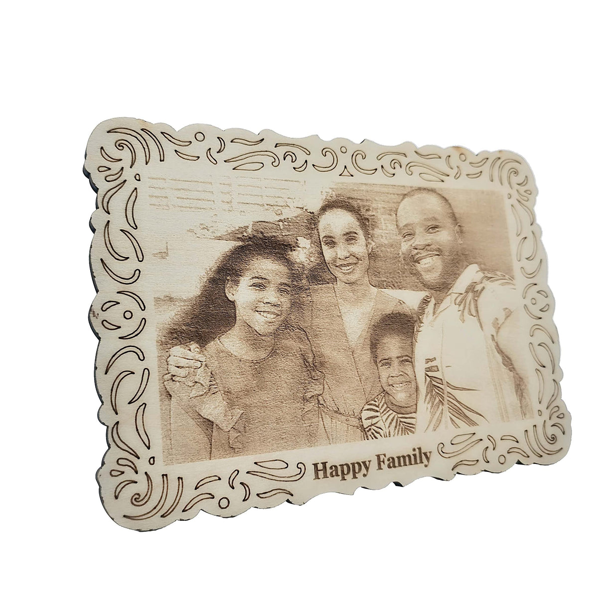 Personalized Engraved Wooden Photo, Custom Photo Engraved for Living Room, Bedroom, Kitchen, Perfect Decoration Gifts for Birthday,Wedding, matili
