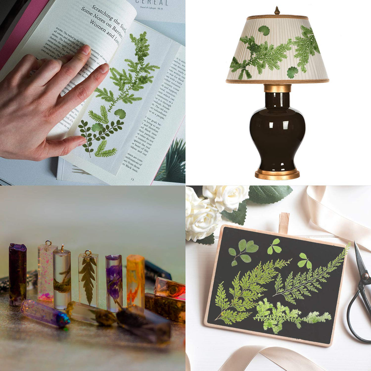 42 Pieces Dried Pressed Leaves Dried Flowers for Resin Real Assorted Dried Greenery for Pressed Leaf Art Craft DIY Embellishment Decorations, 7 BBTO