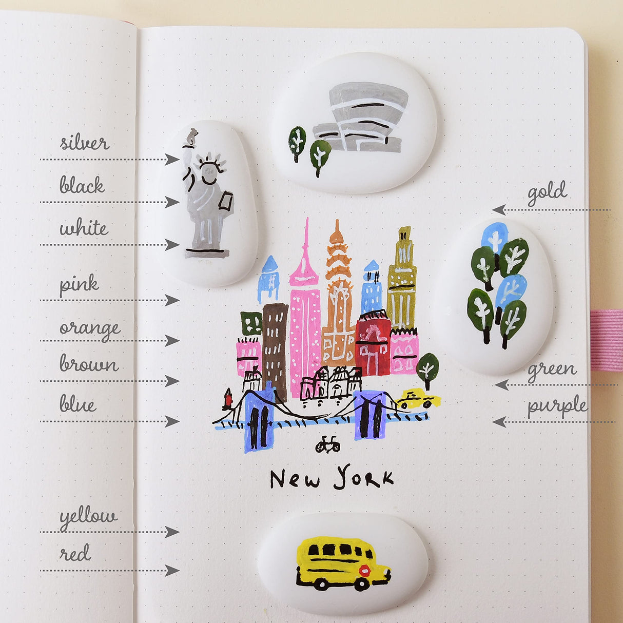 Primrosia Essentials 12 Extra Fine and 12 Medium Acrylic Paint Pens for Bullet Journaling, Drawing and Coloring Primrosia