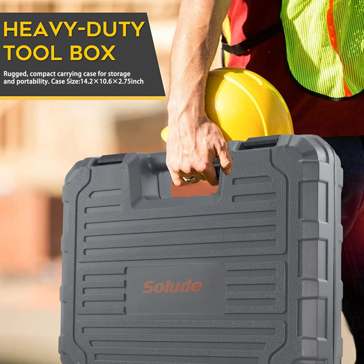 SOLUDE 130-Piece Home Tool Kit with 3.6V Cordless Rechargeable Screwdriver,Basic Women's Tool Set for New Home,Apartment,Dorm & DIY Projects SOLUDE