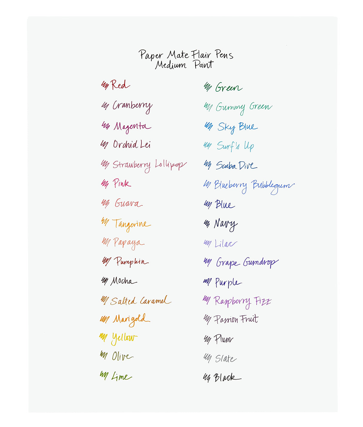 Paper Mate Flair Felt Tip Pens, Medium Point (0.7mm), Assorted Colors, 16 Count Paper Mate