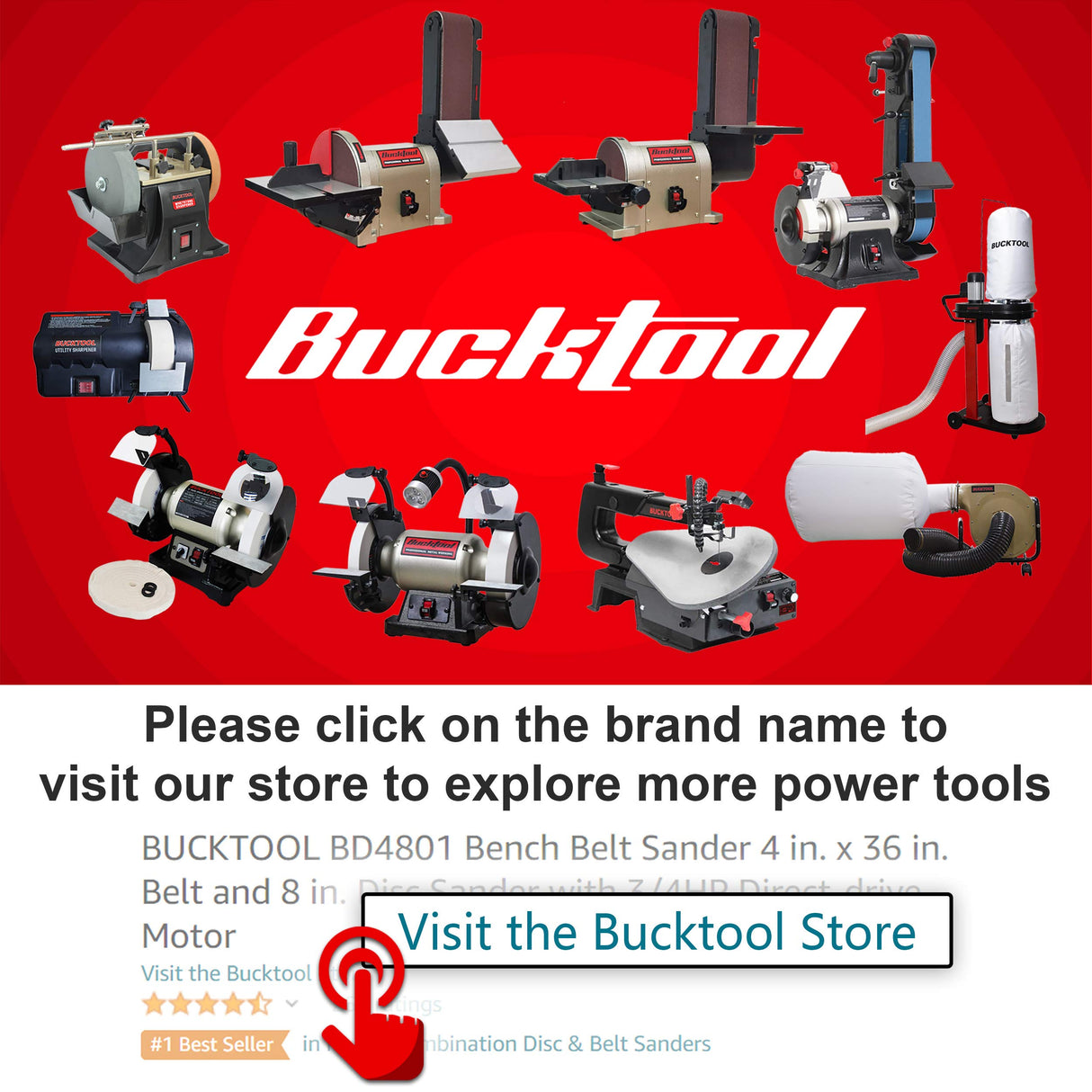 BUCKTOOL 8 inch Dual Speed Bench Grinder & Buffer, Professional Low High Speed Bench Grinder Buffer with Cast Iron Base TDS-200DS Bucktool