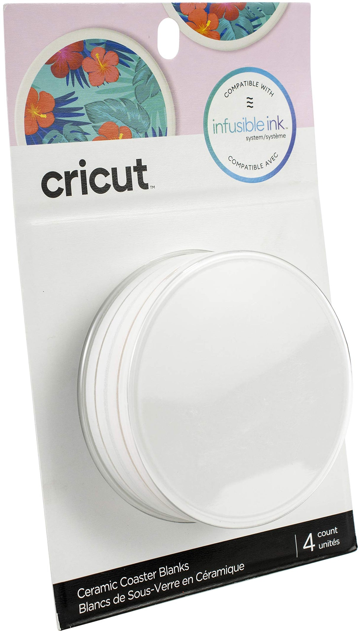 Cricut Coaster Blanks, Ceramic Infusible Ink, White Cricut