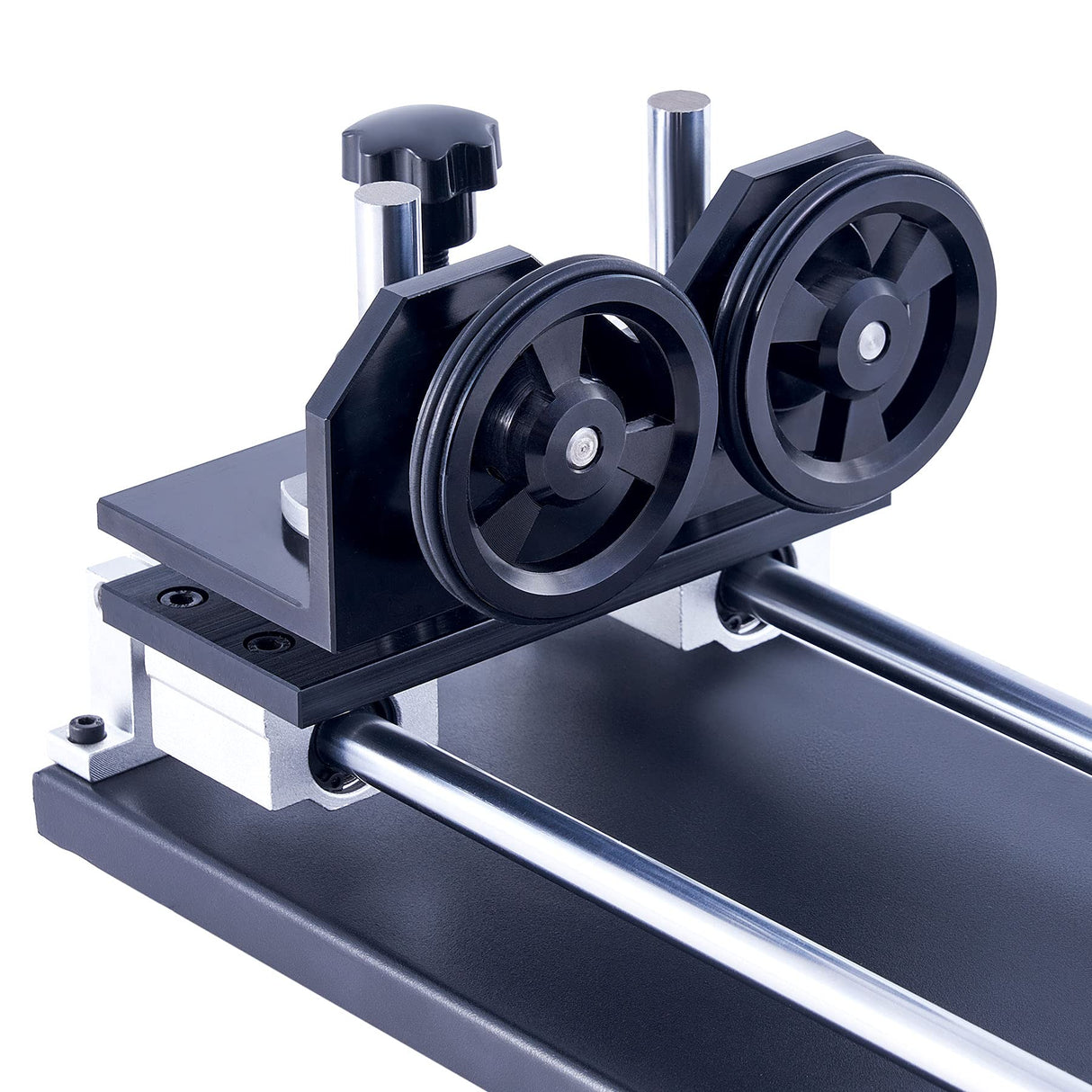 OMTech Laser Rotary Attachment with Nema 23 2-Phase Stepper Motor for 50W 60W 80W 100W 130W CO2 Laser Engraving Machines K40 Rotary Tool Accessory OMTech