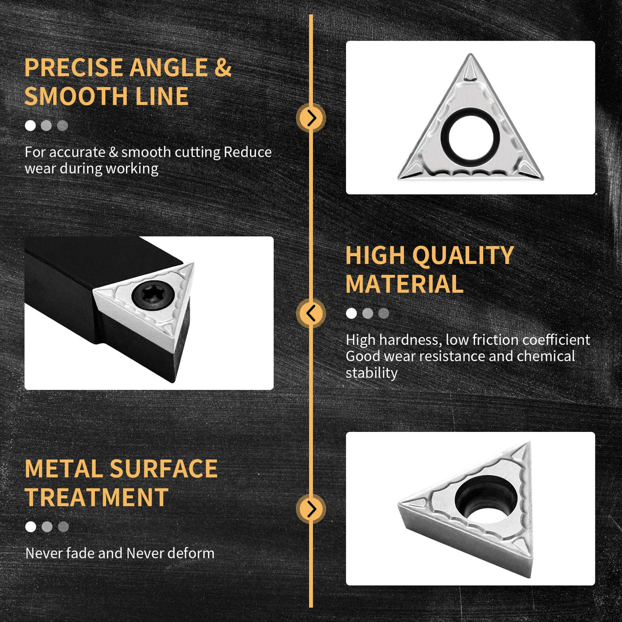 HAowosi Metal Lathe Cutting Tools,5 Sets of 1/2" Carbide Metal Cutting Tool Bits Kit,Indexable Lathe Turning Tool,Carbide Lathe Tools For Metal HAowosi