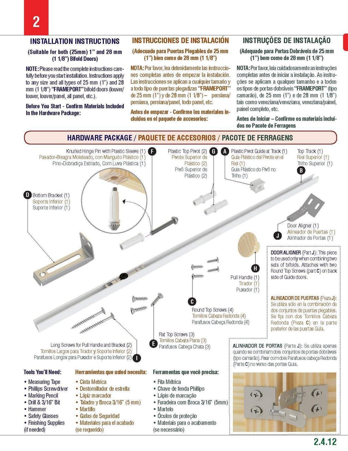 Closet Door, Bi-fold, Louver Louver Plantation (36x80) Kimberly Bay