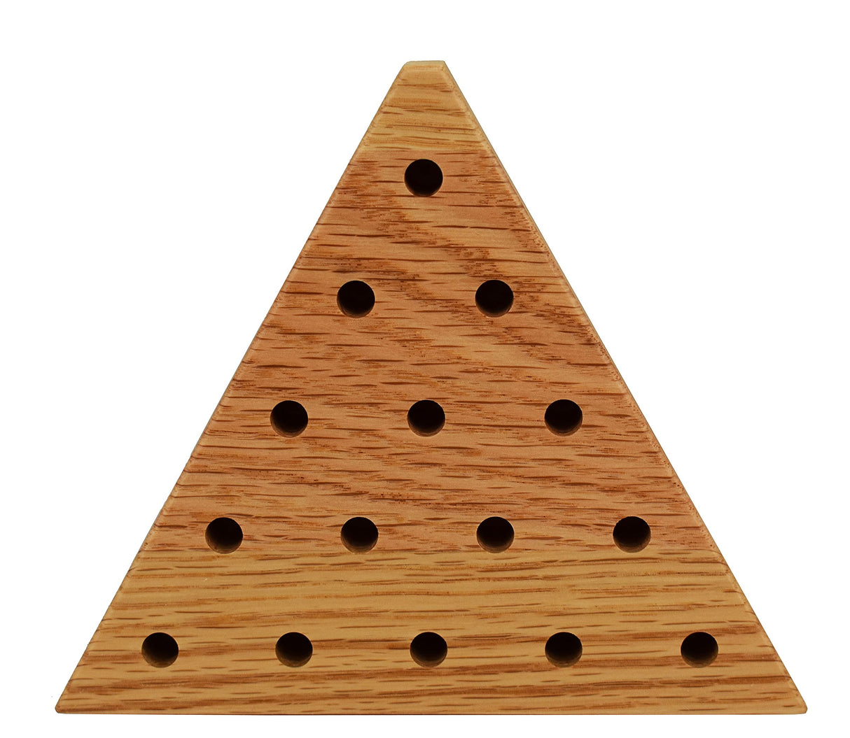Solid Oak Wooden Peg Game Tricky Triangle by Cauff Cauff