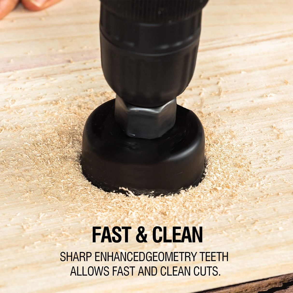 KATA 6PCS Hole Saw Kit 1-1/4" to 2-1/8"(32-54mm) Hole Saw Set in Case with Mandrels and Hex Key for Soft Wood, PVC Board, Plywood KATA