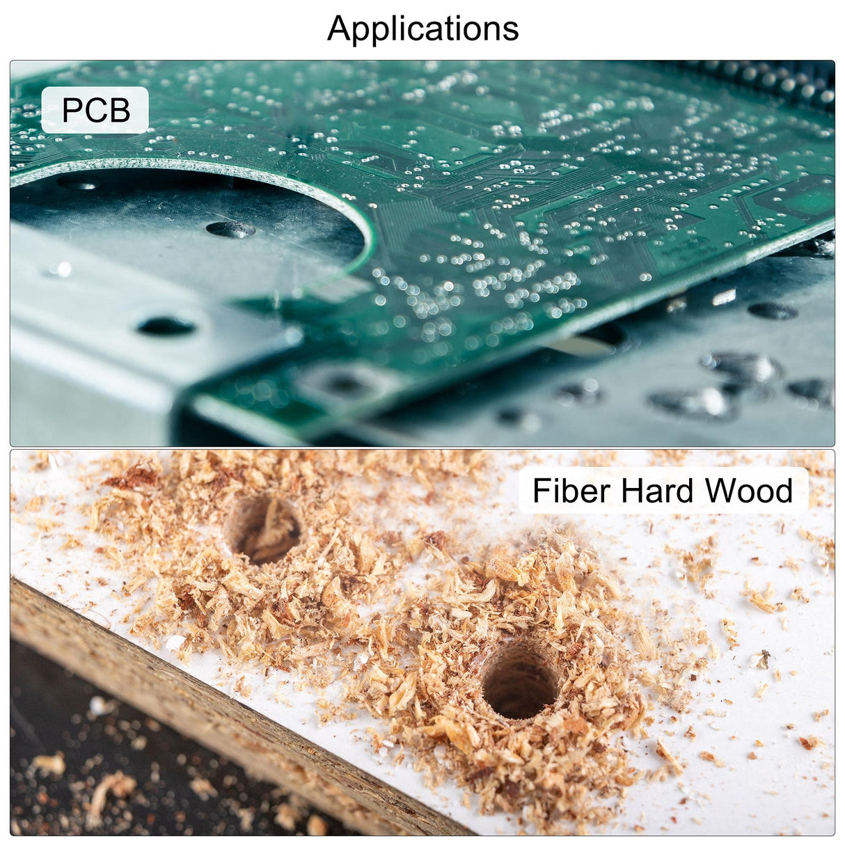 uxcell 10Pcs 0.6mm Carbide End Mill Engraving Milling Cutter CNC Router Bits for PCB Machine, 1/8" Shank uxcell