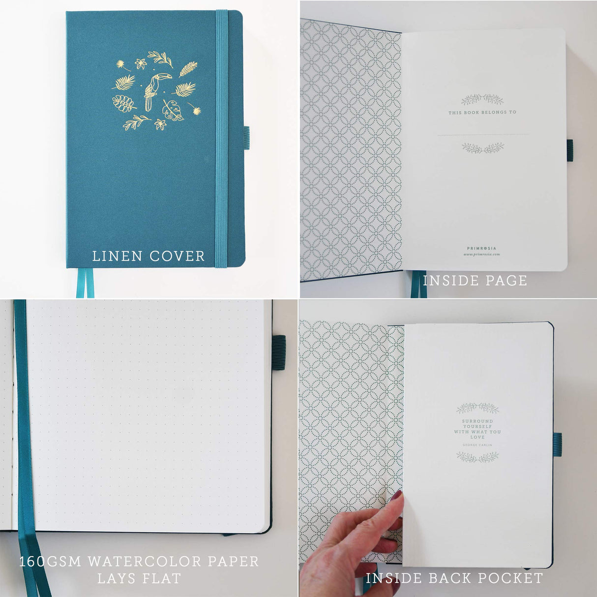 Primrosia 60 Dual Tip Markers + Summer Dot Grid Notebook Primrosia