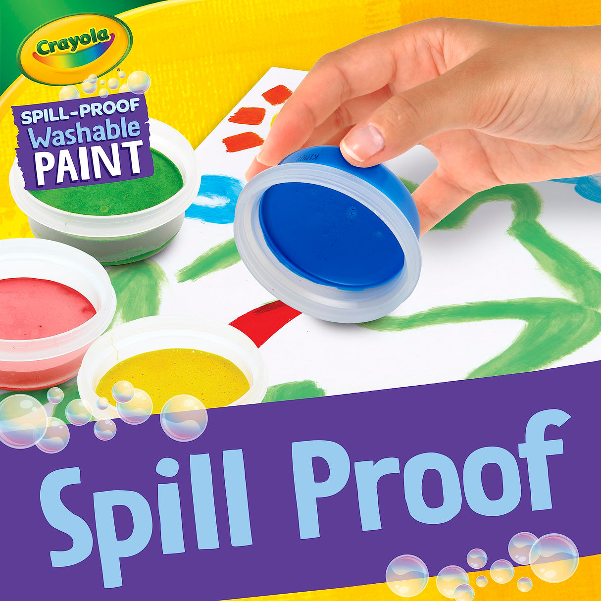 Crayola Spill Proof Watercolor Paint Set, Washable Paint for Kids, Ages 3, 4, 5, 6 Crayola