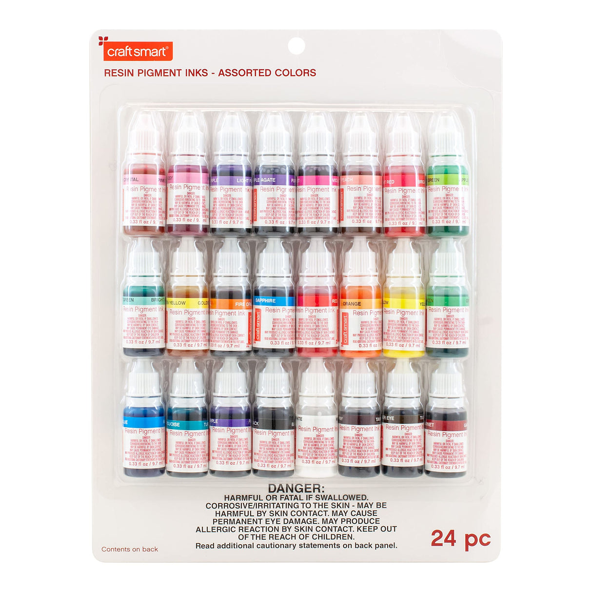 24 Color Resin Pigment Ink Set by Craft Smart® Craft Smart