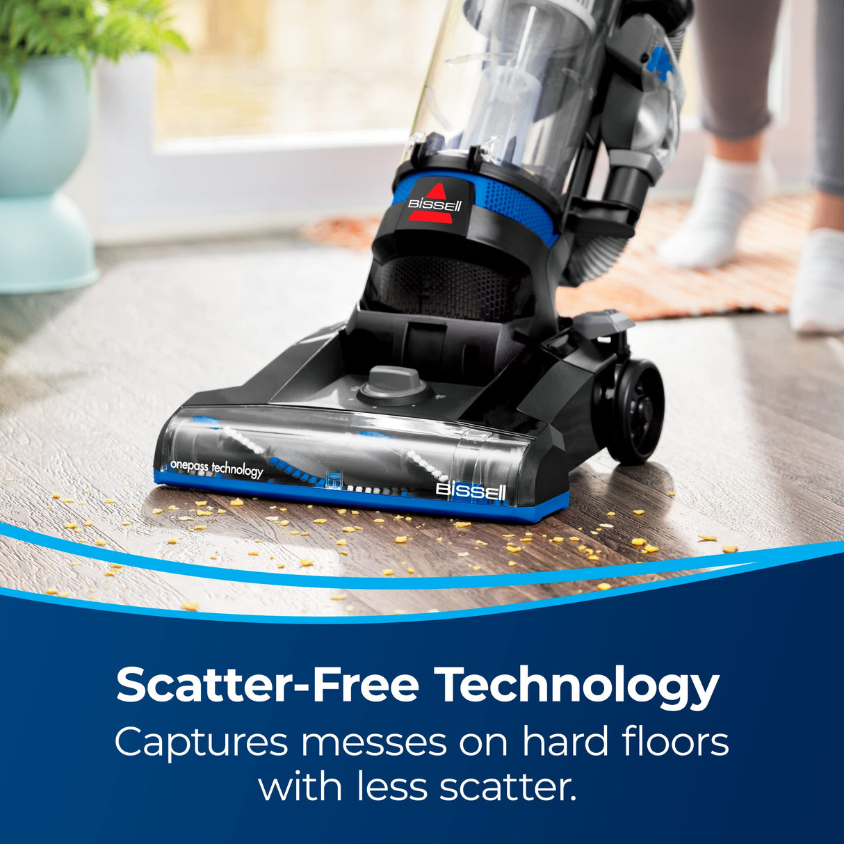 BISSELL CleanView Upright Bagless Vacuum Cleaner with Active Wand, 3536,Black/Cobalt Blue Bissell