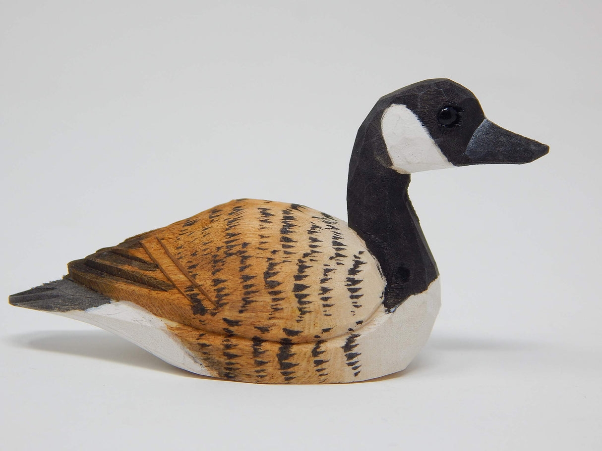 Canada Goose Bird Ornament Wood Hanging Figurine Holiday Decoration Handmade Carving Small Animal Selsela