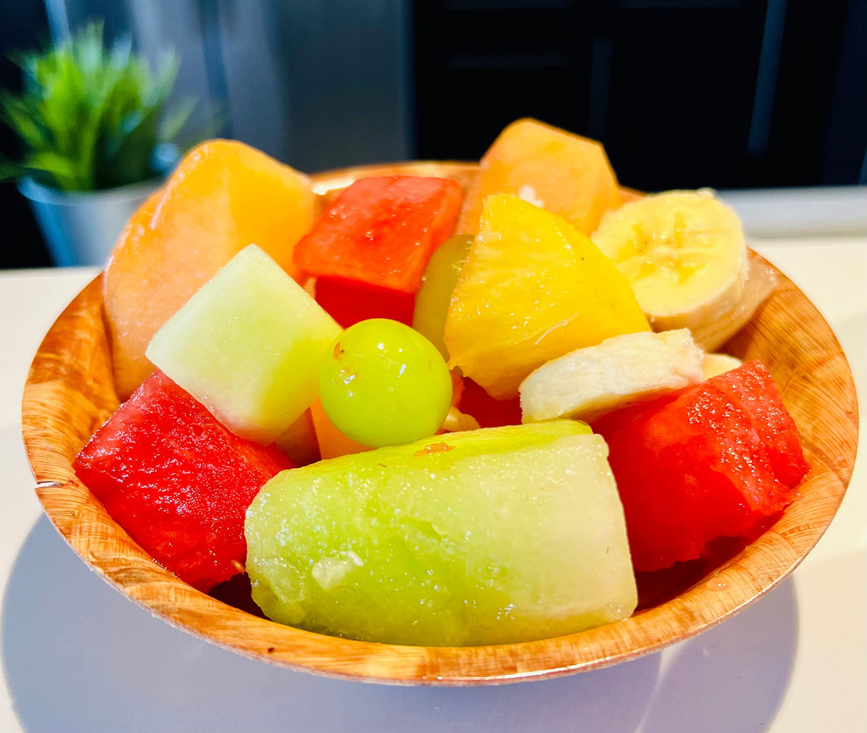 United Brands USA Wood Wooden Salad Bowl Set 6 (6 inches) United Brands USA