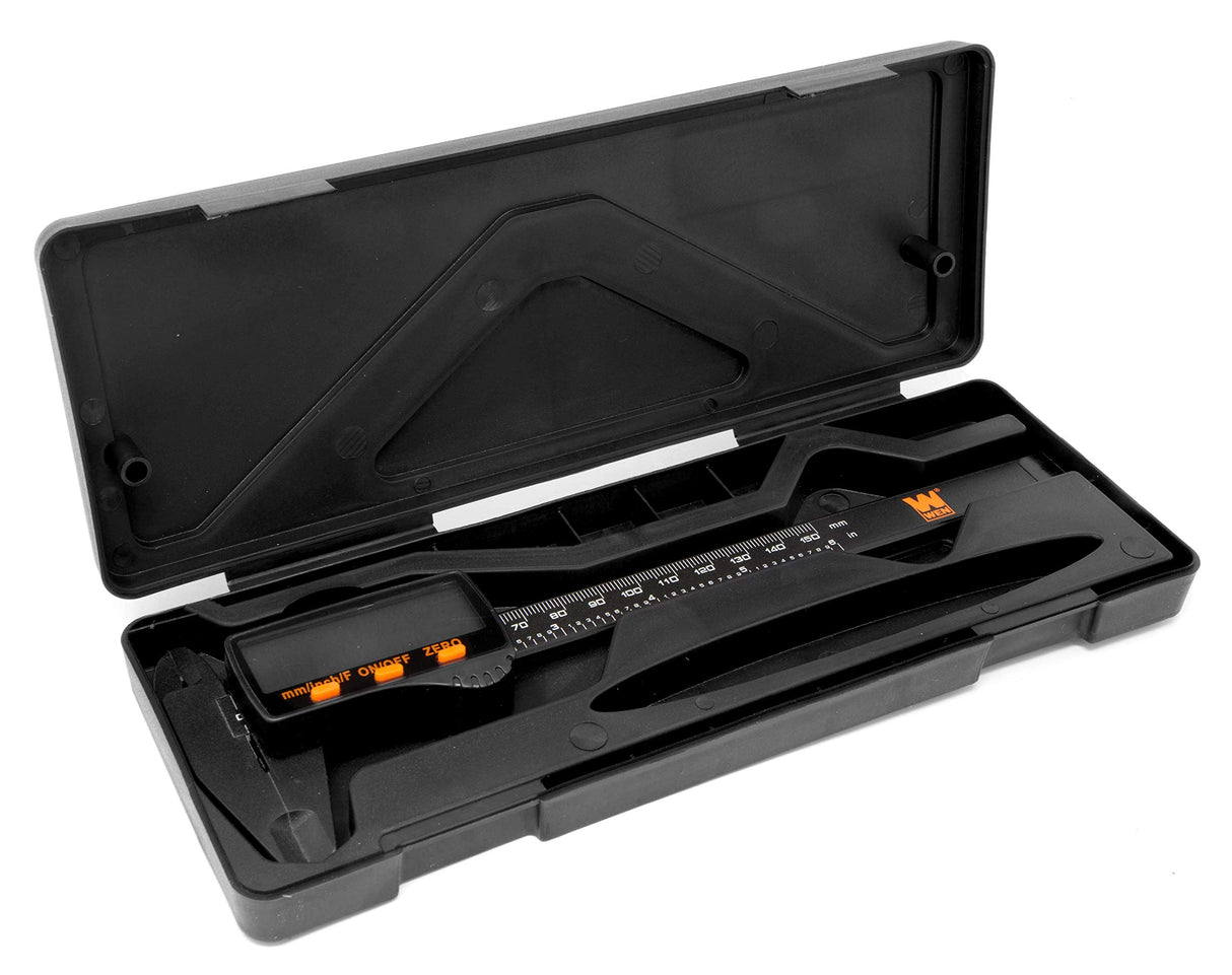 WEN 10761 Electronic 6.1-Inch Digital Caliper with LCD Readout and Storage Case WEN